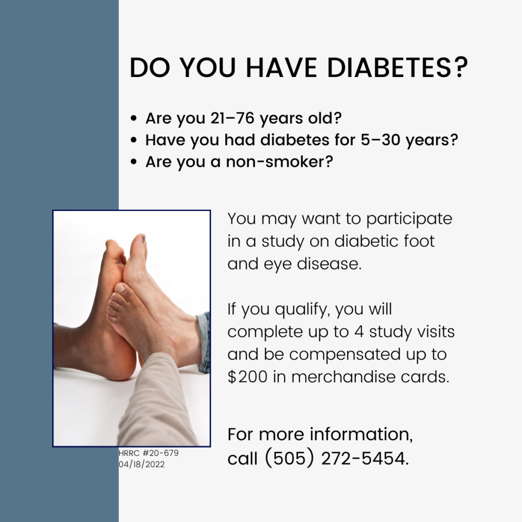 VisionQuest Diabetes Clinical Study Recruitment Ad